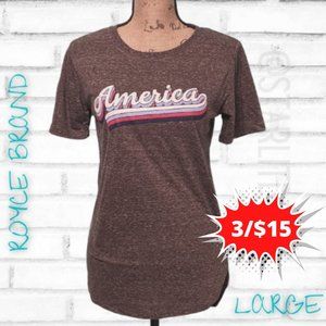 *PENDING* Royce Brand America Vintage Wash Hi-Low Tee Large